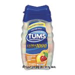 Tums  ultra strength antacid, 1000 mg, assorted fruit, chewable tablets Center Front Picture