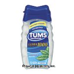 Tums Ultra 1000 ultra strength antacid, chewable tablets, peppermint flavor Center Front Picture