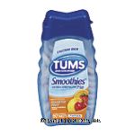 Tums Smoothies extra strength antacid, chewable tablets, assorted fruit flavor Center Front Picture