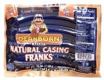 Dearborn  natural casing franks, 8-count, bunsize Center Front Picture