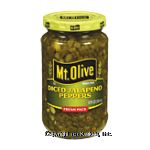 Mt. Olive Fresh Pack diced jalapeno peppers Center Front Picture