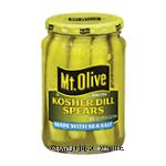 Mt. Olive  kosher dill spears made with sea salt Center Front Picture