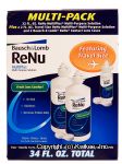 Bausch & Lomb Renu cleans, rinses, stores for sot contact lenses, fresh lens comfort, 3 pack Center Front Picture