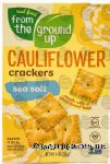 Real Food From the Ground Up  cauliflower crackers, sea salt, box Center Front Picture