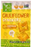 Real Food From the Ground Up  cauliflower crackers, cheddar flavor, box Center Front Picture