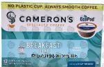 Cameron's  light roast breakfast blend, 12 ct., box Center Front Picture