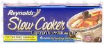 Reynolds  slow cooker liners, 13in. x 21in., 3 to 6.5 quart round and oval slow cookers Center Front Picture