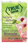 True Lime black cherry limeade flavor powder drink mix, 10-packets Center Front Picture