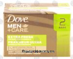 Dove Men + Care body + face bar, extra fresh, 1/4 moisturizing cream Center Front Picture