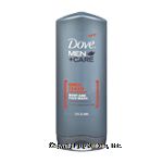 Dove Men + Care body and face wash, deep clean, purifying grains Center Front Picture