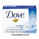 Dove  white beauty bar, 1/4 moisturizing cream Center Front Picture