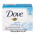 Dove  gentle exfoliating beauty bar, 1/4 moisturizing cream Center Front Picture