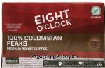 Eight O'Clock Coffee  100% colombian peaks medium roast coffee, 12 ct., box Center Front Picture