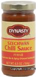 Dynasty  szechwan chili sauce; an authentic hot & spicy oriental cooking sauce Center Front Picture