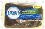 Dawn  heavy duty scrubber sponge, unique wedge shape cleaning in tight areas Center Front Picture