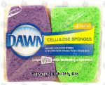 Dawn  cellulose sponges, unique wedge shape for cleaning in tight areas Center Front Picture