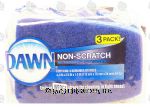 Dawn  non-scratch scrubber sponges, unique wedge shape for cleaning in tight areas Center Front Picture