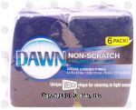 Dawn  non-scratch scrubber sponges, unique wedge shape for cleaning in tight areas Center Front Picture