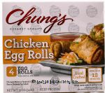 Chung's  egg rolls, white meat chicken, 4-count, sweet & sour sauce sauce packet included Center Front Picture