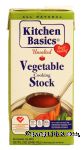 Kitchen Basics  unsalted vegetable cooking stock Center Front Picture