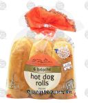 St. Pierre French Bakery hot dog rolls, pre-cut, brioche, 6-count Center Front Picture