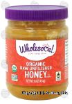 Wholesome Sweeteners Organic honey, raw, unfiltered Center Front Picture