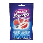 Halls Breezers cool berry pectin throat drops Center Front Picture