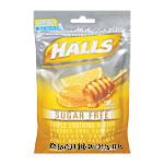 Halls Cough Suppressant honey-lemon sugar free menthol drops Center Front Picture