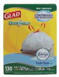 Glad Odor Sheild tall kitchen, 13 gallon drawstring bags with febreze fresh clean scent Center Front Picture