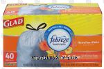 Glad Odor Shield 13 gallon tall kitchen bags with febreze freshness, hawaiian aloha scent Center Front Picture