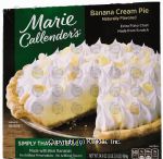 Marie Callender's  banana cream pie, frozen box Center Front Picture