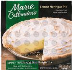 Marie Callender's  lemon meringue pie, frozen box Center Front Picture