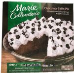 Marie Callender's  chocolate satin pie, frozen, box Center Front Picture