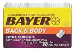 Bayer Back & Body extra strength aspirin, pain reliever, coated caplets Center Front Picture