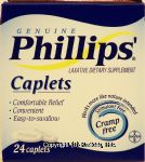 Phillips  laxative dietary supplement, stimulant/cramp free Center Front Picture