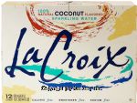 La Croix  coconut flavored sparkling water, calorie free, 12-fl. oz. cans Center Front Picture