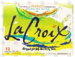 La Croix  mango naturally essenced sparkling water, 12-fl. oz. cans Center Front Picture