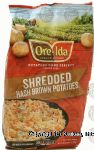 Ore-Ida  shredded hash brown potatoes Center Front Picture