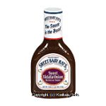 Sweet Baby Ray's Barbecue Sauce Sweet Vidalia Onion Center Front Picture