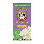 Annie's Homegrown rice shells & creamy white cheddar gluten free macaroni & cheese Center Front Picture