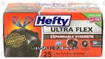 Hefty Ultra Flex 30 gallon multipurpose large trash drawstring bags Center Front Picture