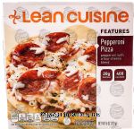 Stouffer's Lean Cuisine craveables; pepperoni pizza; pepperoni & basil with a four cheese blend Center Front Picture