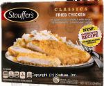 Stouffer's Classics fried chicken; crispy white chicken with russet mashed potatoes and gravy Center Front Picture