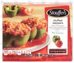 Stouffer's Stuffed Peppers green bell peppers hand-filled with beef & rice in a zesty tomato sauce, 2 peppers Center Front Picture