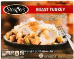 Stouffer's Classics roast turkey; white meat turkey & stuffing in a homestyle gravy w/ russet mashed potatoes Center Front Picture