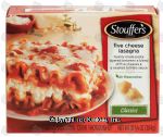 Stouffer's Classics five cheese lasagna noodles layered with ricotta, cottage, parmesan and romano cheeses Center Front Picture