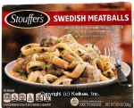 Stouffer's Classics swedish meatballs & freshly made fettuccini with parsley in a sour cream sauce Center Front Picture