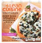 Stouffer's Lean Cuisine craveables; deep dish spinach & mushroom pizza Center Front Picture