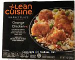 Stouffer's Lean Cuisine marketplace; orange chicken w/roasted almonds, edamame and rice Center Front Picture