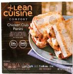 Stouffer's Lean Cuisine chicken club panini; white meat chicken w/crumbled bacon, tomatoes, cheese & ranch-style sauce Center Front Picture